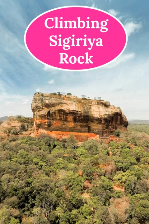climbing sigiriya rock