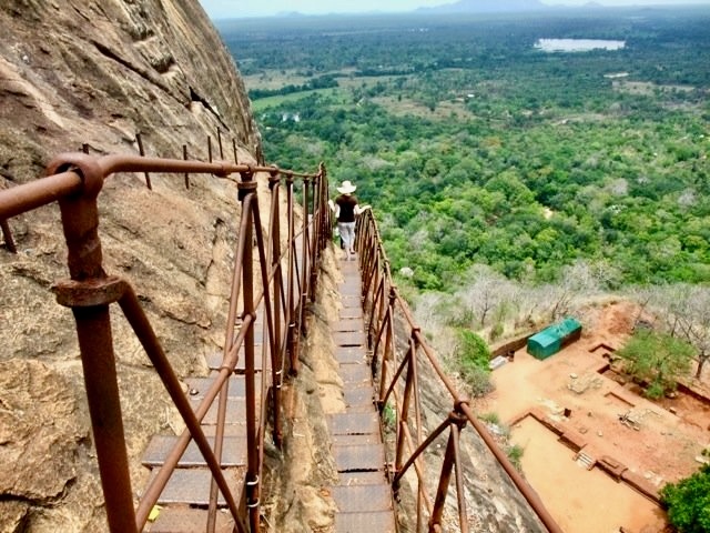 Climbing Sigiriya Rock