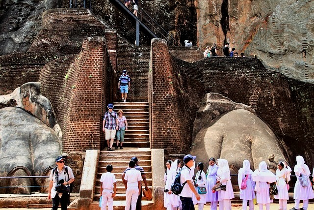 Climbing Sigiriya Rock