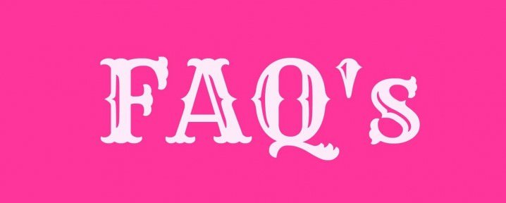 Banner that reads FAQ's.