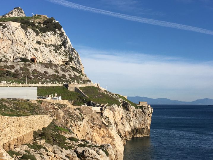 A beautiful view of Gibraltar Rock.