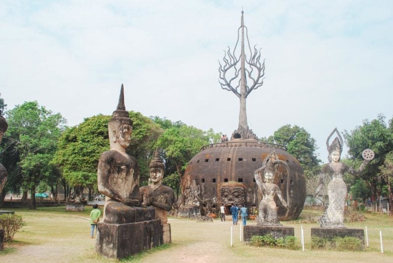 Buddha Park in Vientiane is a must-visit attraction on a solo trip to Asia