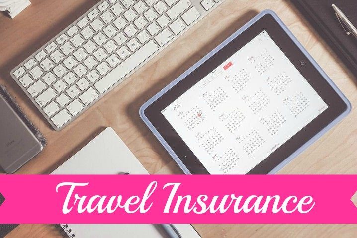 Banner that reads travel insurance.