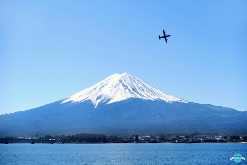 view of Lake Kawaguchiko, Fuji Five Lakes during a solo trip to Japan