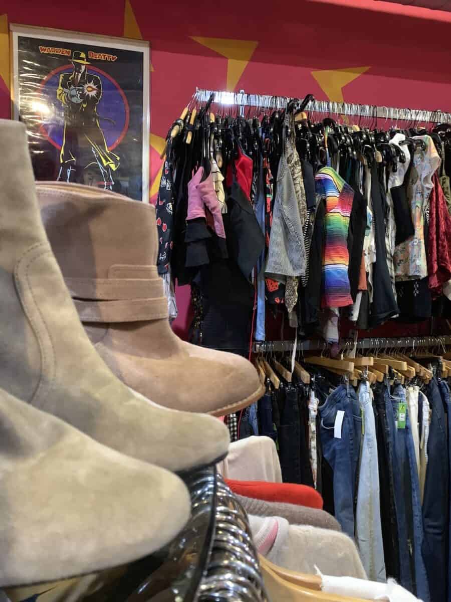 clothing and shoes at Vintage Monk in Williamsburg, Brooklyn